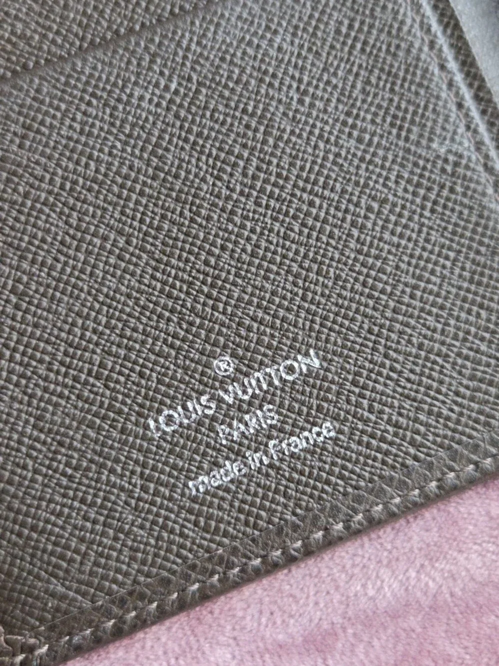 Louis Vuitton Brown Taiga Leather Bifold Long Wallet 2012